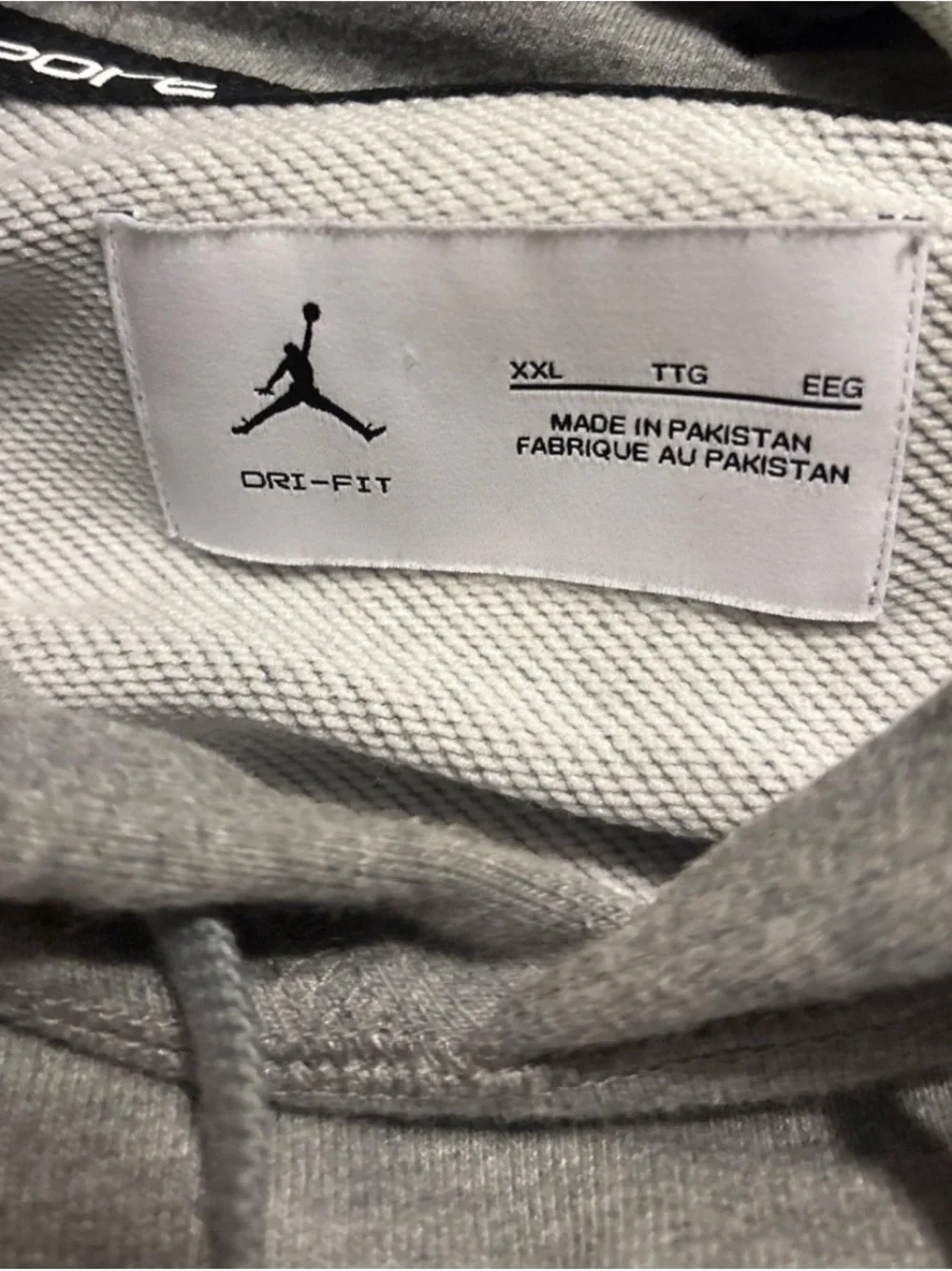 Jordan Men’s Heather Gray Pullover Hoodie with Jumpman Logo